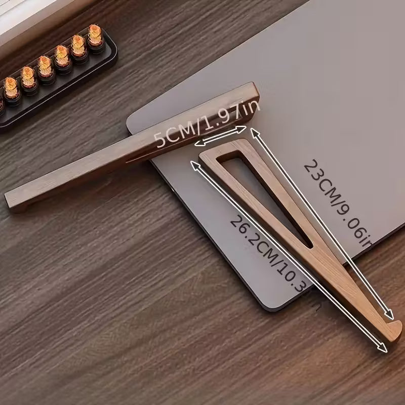 Support d'ordinateur portable pliable en bois