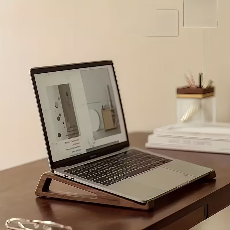 Support d'ordinateur portable pliable en bois